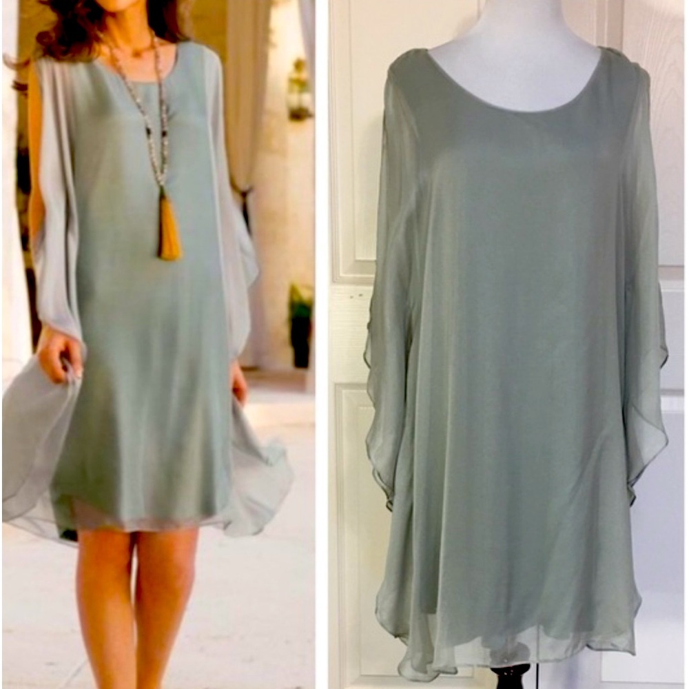 Soft Surroundings NWT Silk Tribecca Dress. XS